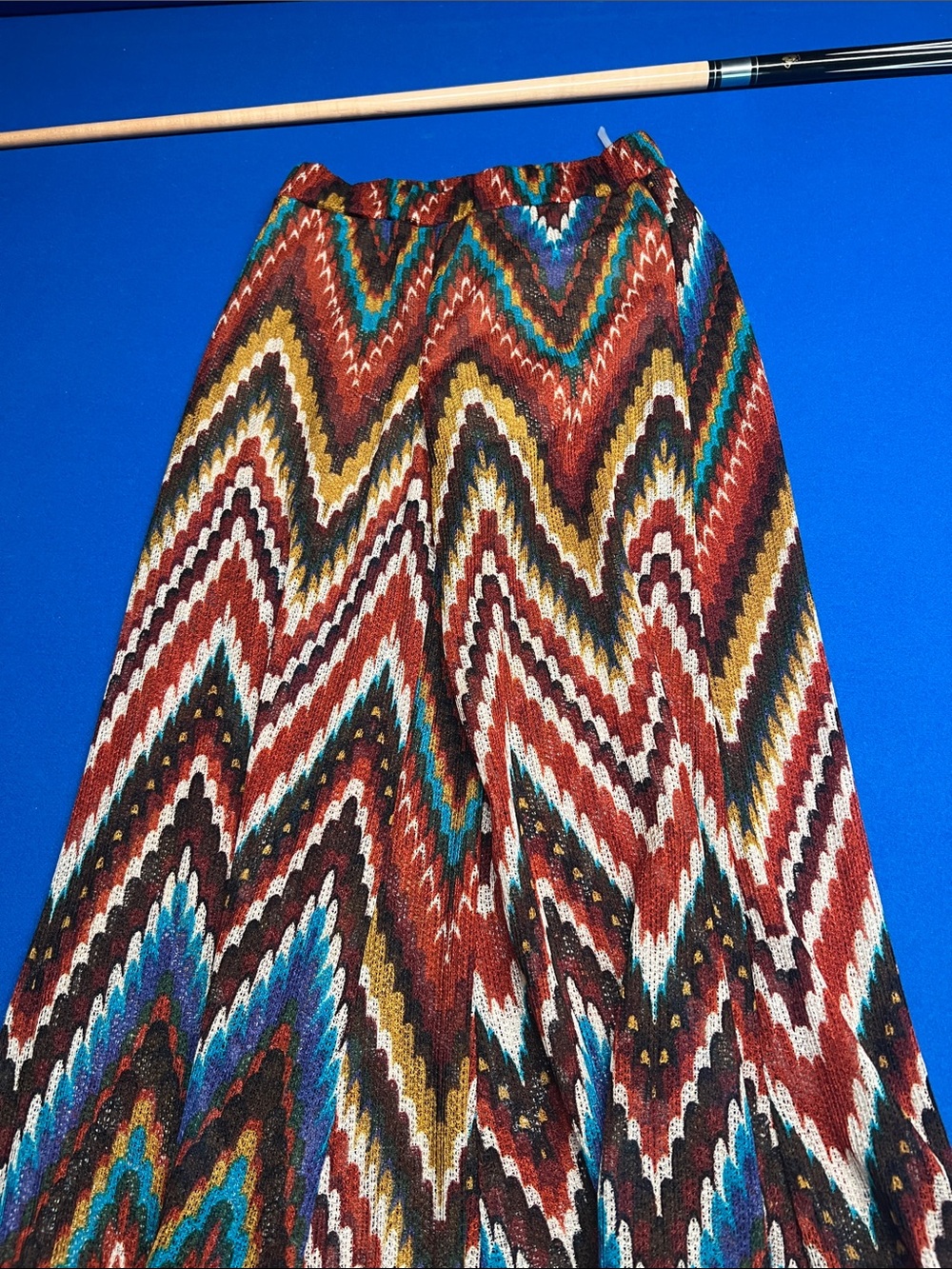 Multicolor Chevron Flaired pants- Women